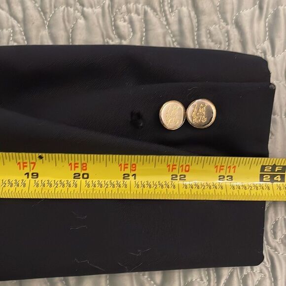 Burberry London Navy Blue Wool Blazer Jacket Mens Size 40R #YBC1 - Picture 10 of 11